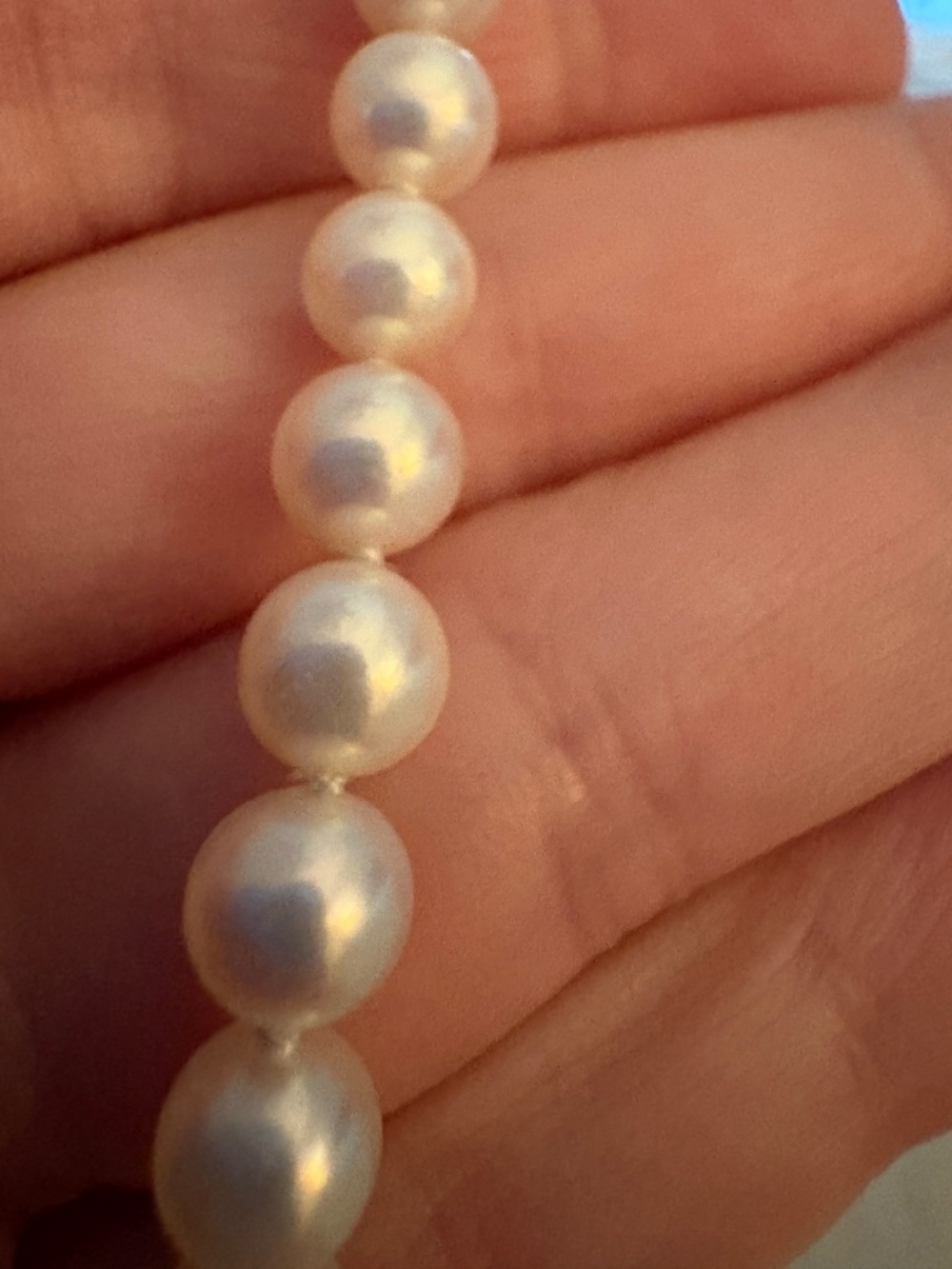 Vintage Mayuyama & Co Tokyo Nikkatsu Arcade Cultured Pearl Necklace Silver Clasp - Picture 9 of 13